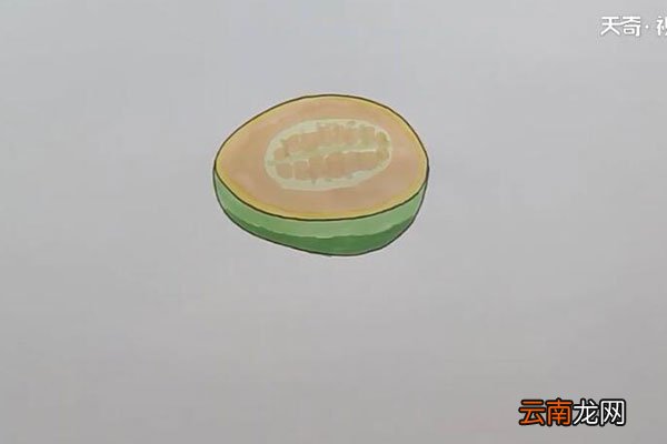 哈密瓜简笔画