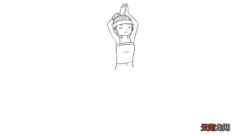 瑜伽的简笔画画法图片