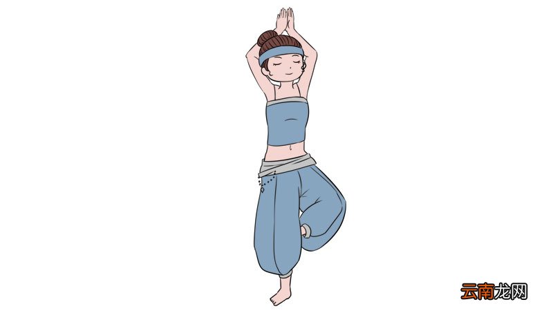 瑜伽的简笔画画法图片