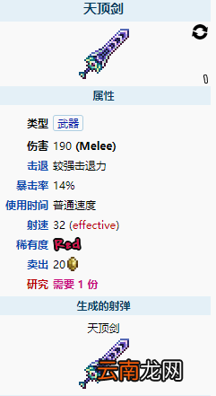 泰拉瑞亚天顶剑怎么获得 泰拉瑞亚天顶剑武器图鉴