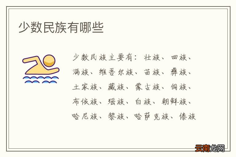 少数民族有哪些