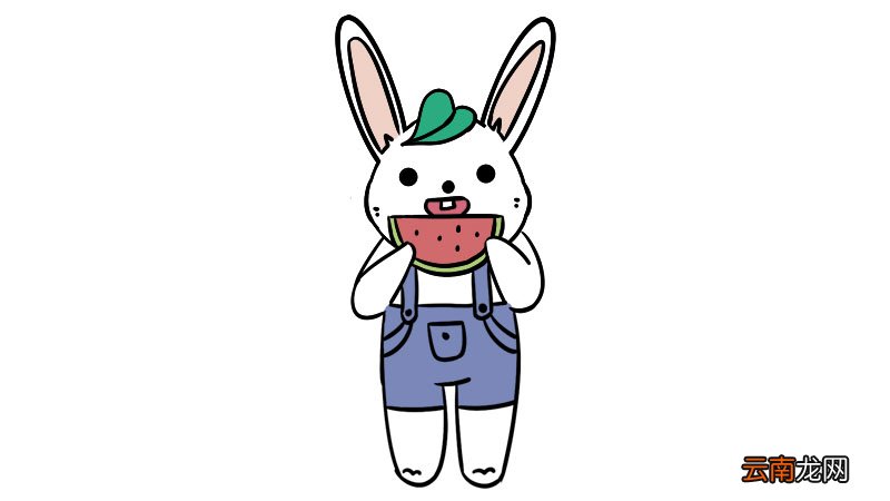 夏至吃西瓜简笔画怎么画夏至吃西瓜简笔画画法
