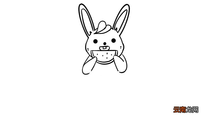 夏至吃西瓜简笔画怎么画夏至吃西瓜简笔画画法