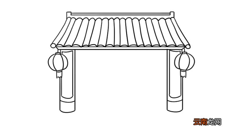 新年房子简笔画