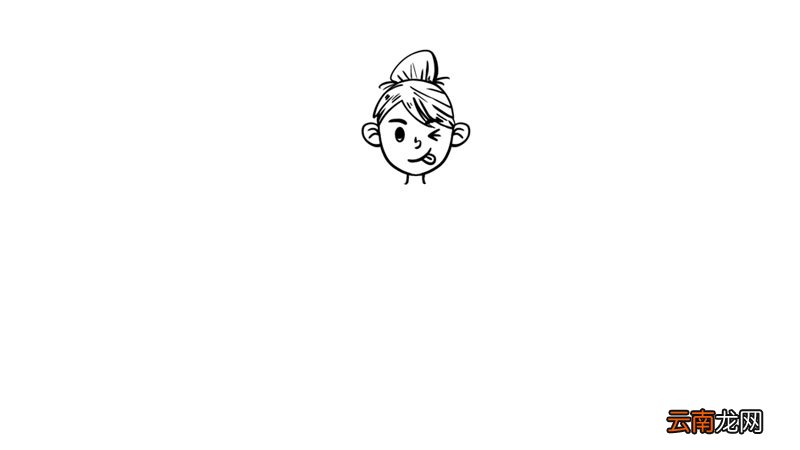 漫画女生简笔画