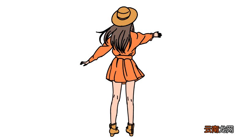 女生全身背影简笔画怎么画怎么画女生全身背影简笔画