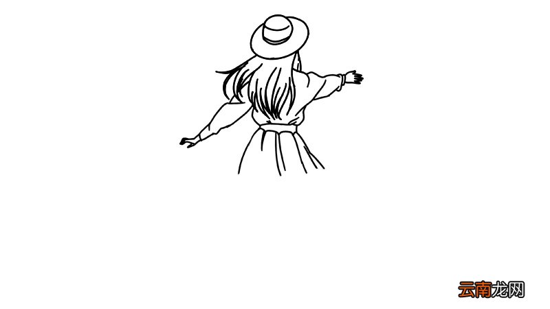 女生全身背影简笔画怎么画怎么画女生全身背影简笔画