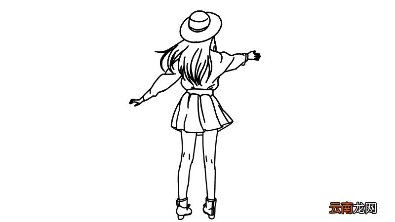 女生全身背影简笔画怎么画怎么画女生全身背影简笔画