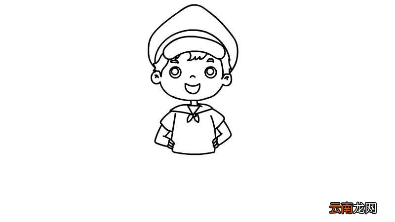 水手服简笔画画法水手服简笔画怎么画