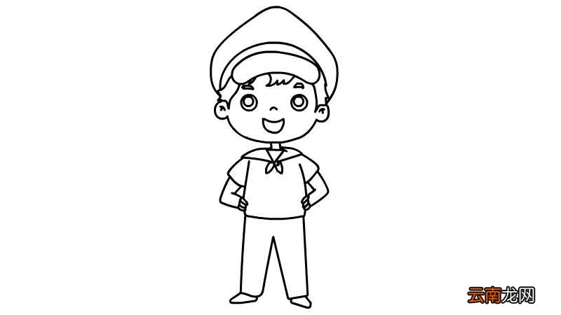 水手服简笔画画法水手服简笔画怎么画