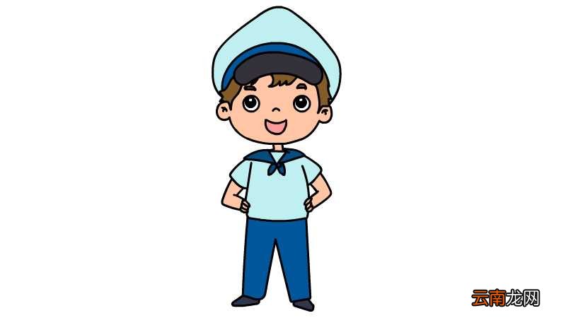 水手服简笔画画法水手服简笔画怎么画