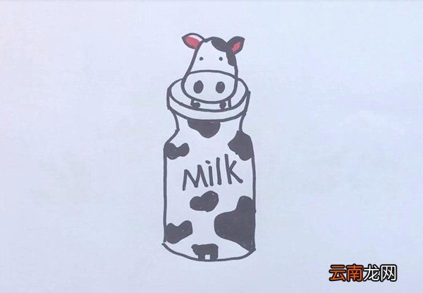 牛奶瓶简笔画