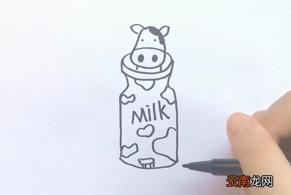 牛奶瓶简笔画