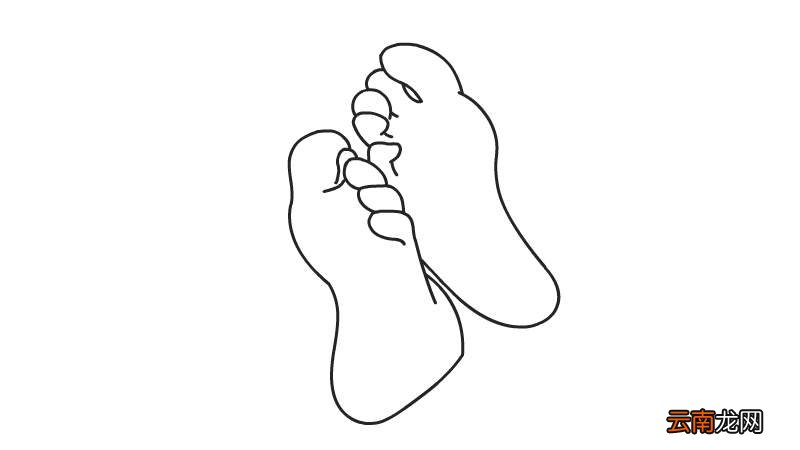脚丫简笔画