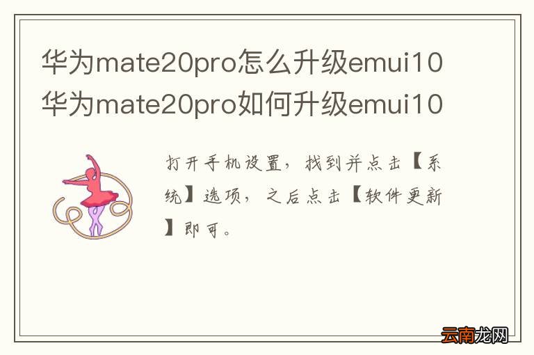 华为mate20pro怎么升级emui10 华为mate20pro如何升级emui10