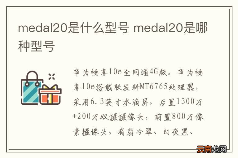 medal20是什么型号 medal20是哪种型号