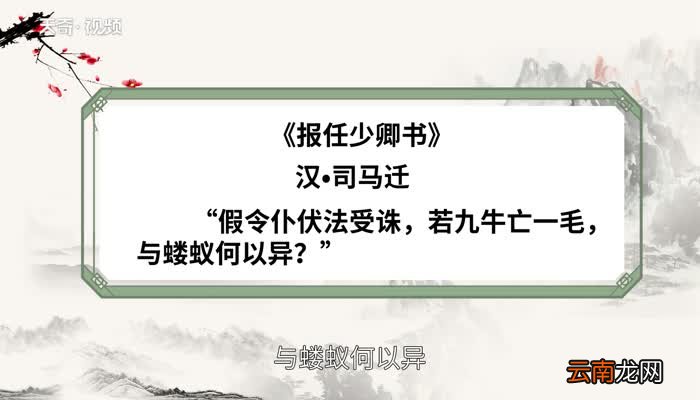 九牛一毛的意思 九牛一毛的出处