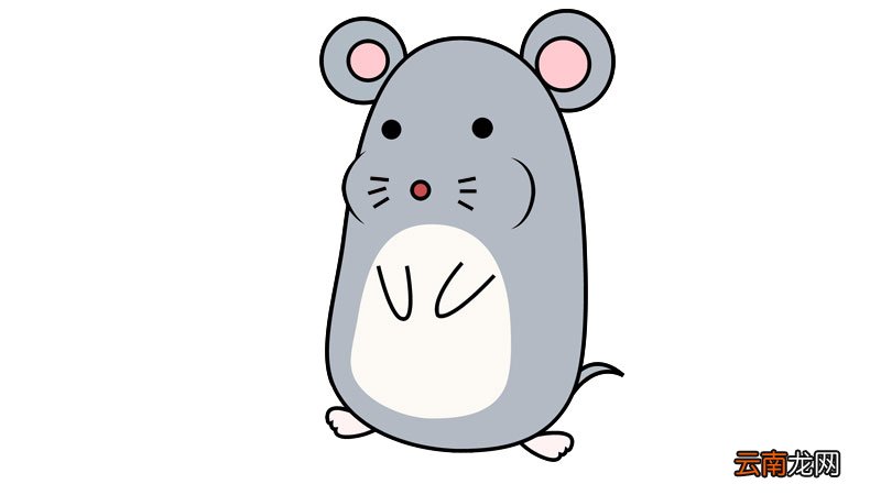 一笔画老鼠简笔画