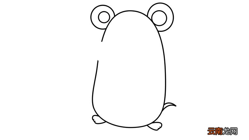 一笔画老鼠简笔画
