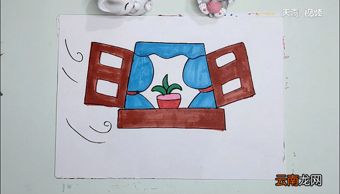 勤通风简笔画 勤通风画报