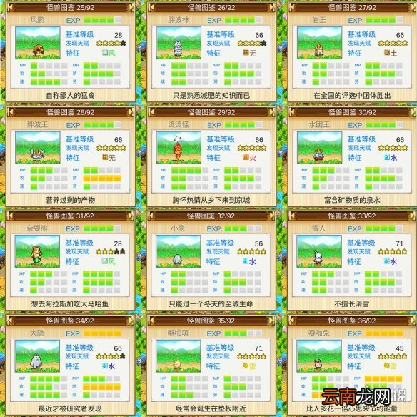 开拓神秘岛宠物图鉴 宠物大全