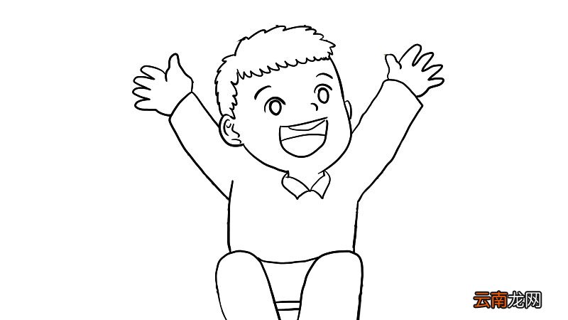 坐轮椅的小孩简笔画如何画坐轮椅的小孩简笔画画法