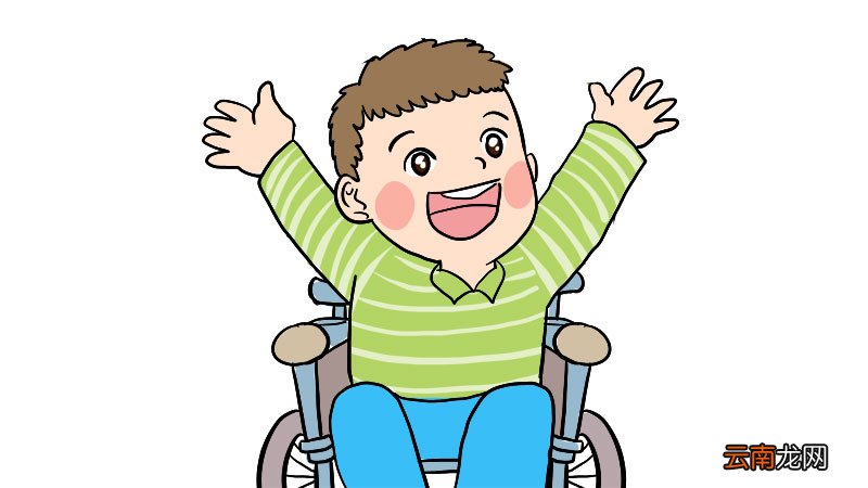 坐轮椅的小孩简笔画如何画坐轮椅的小孩简笔画画法