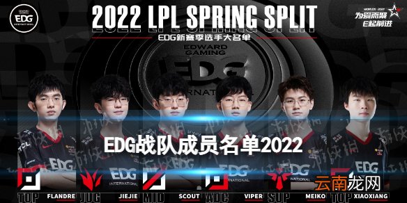 EDG战队成员名单 2022EDG新赛季选手大名单