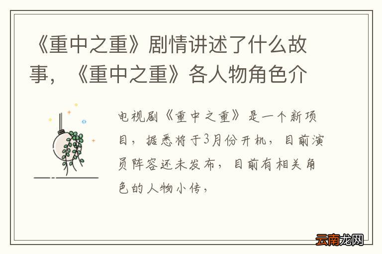 《重中之重》剧情讲述了什么故事，《重中之重》各人物角色介绍