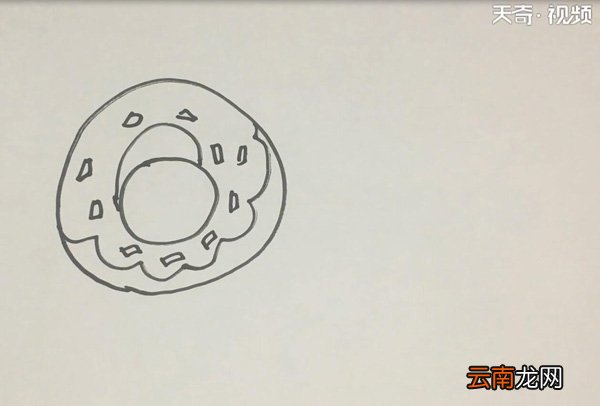甜甜圈的简笔画