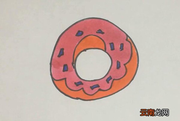 甜甜圈的简笔画