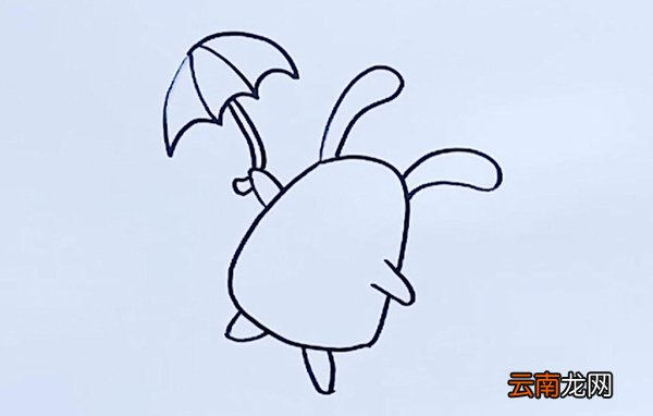 兔子和雨伞简笔画兔子和雨伞简笔画步骤