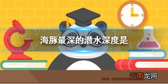 海豚最深的潜水深度是森林驿站3月7日答案