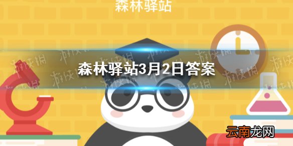 哪种动物冬眠期最长 森林驿站3月2日答案