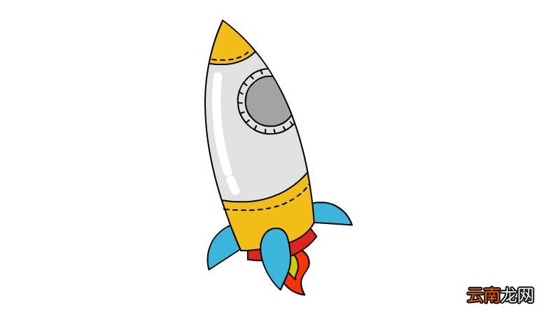 太空飞船简笔画画法太空飞船简笔画步骤