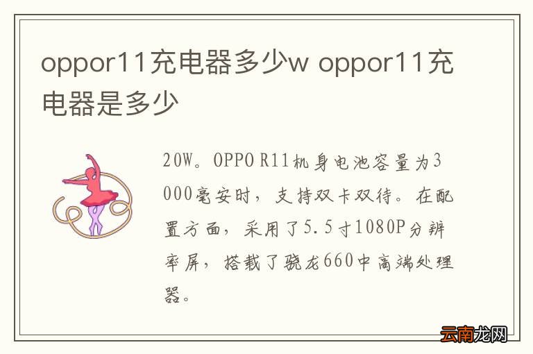 oppor11充电器多少w oppor11充电器是多少