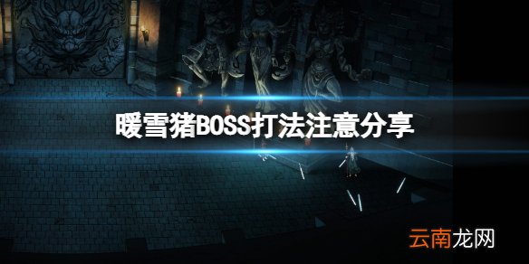 暖雪猪BOSS有什么要注意的 猪BOSS打法注意分享
