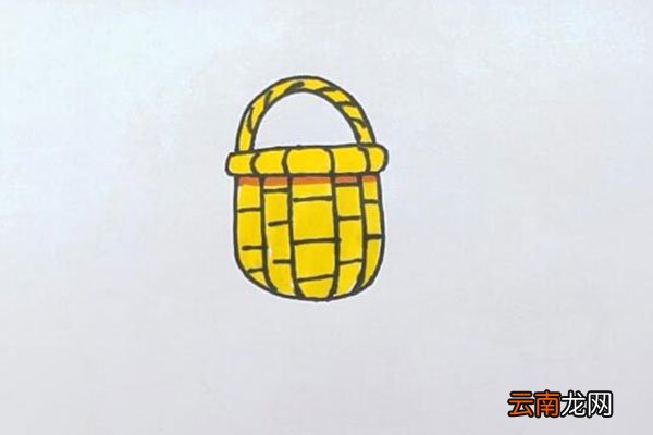 篮子简笔画
