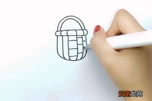 篮子简笔画