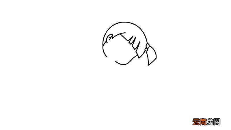 动画人物简笔画少女 动画人物少女的画法