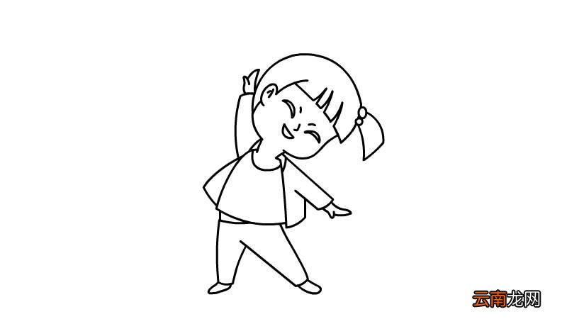 动画人物简笔画少女 动画人物少女的画法