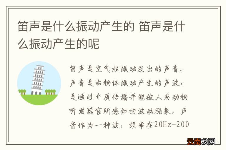 笛声是什么振动产生的 笛声是什么振动产生的呢
