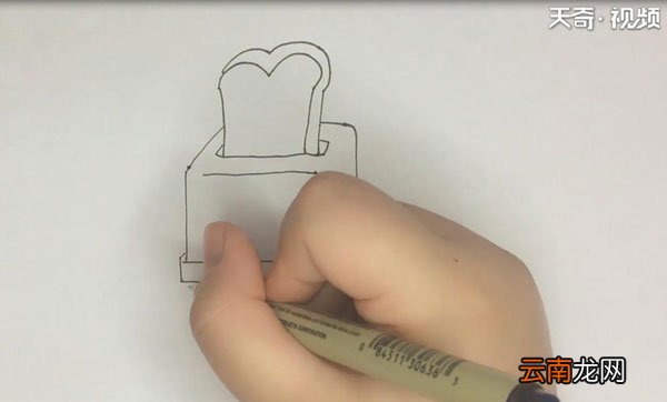 面包机简笔画
