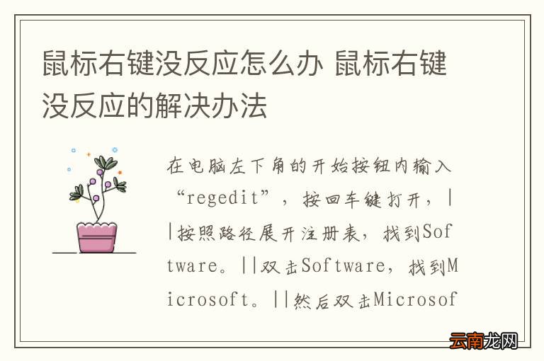 鼠标右键没反应怎么办 鼠标右键没反应的解决办法