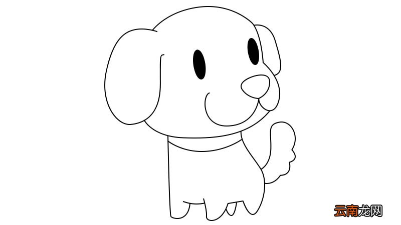 狗简笔画 狗的画法