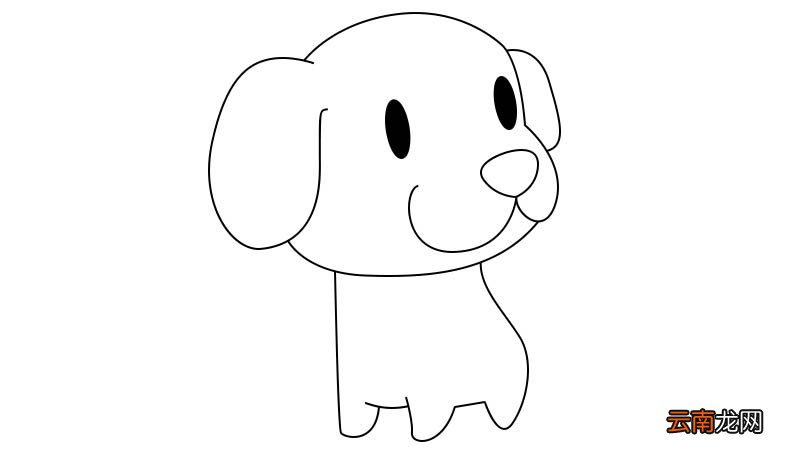 狗简笔画 狗的画法