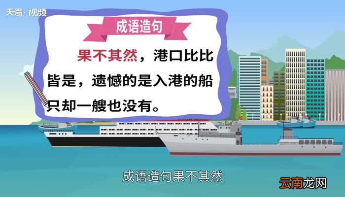 果不其然的意思