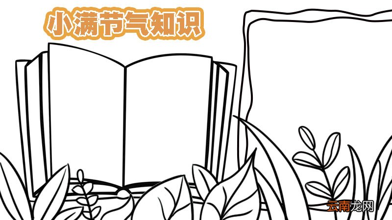 关于小满的知识手抄报 关于小满的知识手抄报画法