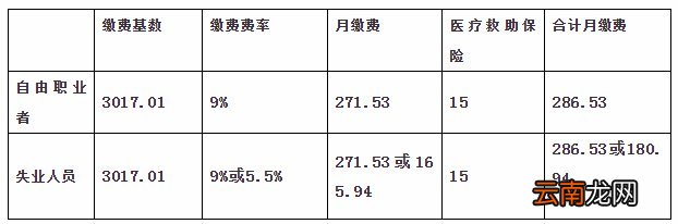 合肥市医保缴费标准