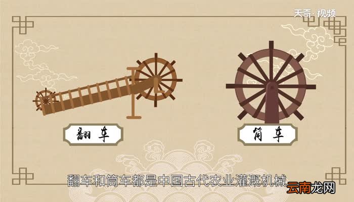 翻车和筒车的区别翻车和筒车有什么区别